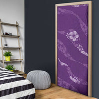 Aloha Hawaii Floral Tapa Door Cover Patchwork Violet LT7 - Polynesian Pride