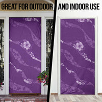 Aloha Hawaii Floral Tapa Door Cover Patchwork Violet LT7 - Polynesian Pride