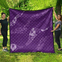 Aloha Hawaii Floral Tapa Quilt Patchwork Violet - Polynesian Pride