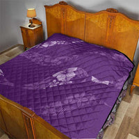 Aloha Hawaii Floral Tapa Quilt Patchwork Violet - Polynesian Pride