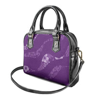 Aloha Hawaii Floral Tapa Shoulder Handbag Patchwork Violet - Polynesian Pride