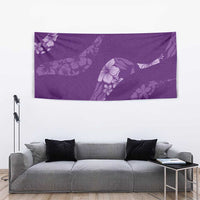 Aloha Hawaii Floral Tapa Tapestry Patchwork Violet - Polynesian Pride