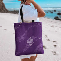Aloha Hawaii Floral Tapa Tote Bag Patchwork Violet - Polynesian Pride
