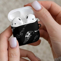 Aloha Hawaii Floral Tapa AirPods Case Patchwork Charcoal LT7 - Polynesian Pride