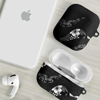 Aloha Hawaii Floral Tapa AirPods Case Patchwork Charcoal LT7 - Polynesian Pride
