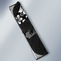 Aloha Hawaii Floral Tapa Auto Sun Shade Patchwork Charcoal LT7 - Polynesian Pride