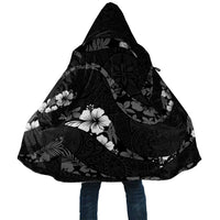 Aloha Hawaii Floral Tapa Cloak Patchwork Charcoal - Polynesian Pride