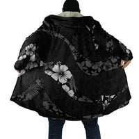 Aloha Hawaii Floral Tapa Cloak Patchwork Charcoal - Polynesian Pride