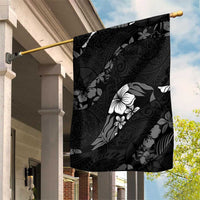 Aloha Hawaii Floral Tapa Garden Flag Patchwork Charcoal - Polynesian Pride