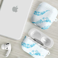Aloha Hawaii Floral Tapa AirPods Case Patchwork Turquoise - Polynesian Pride