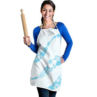 Aloha Hawaii Floral Tapa Apron Patchwork Turquoise LT7 - Polynesian Pride