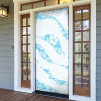Aloha Hawaii Floral Tapa Door Cover Patchwork Turquoise LT7 - Polynesian Pride