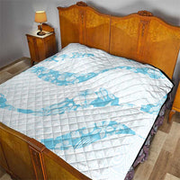 Aloha Hawaii Floral Tapa Quilt Patchwork Turquoise - Polynesian Pride