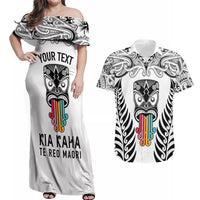 personalised-kia-kaha-te-reo-maori-couples-matching-off-shoulder-maxi-dress-and-hawaiian-shirt-hei-tiki-mix-koru-white
