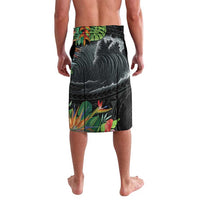 Outrigger Canoe Black Lavalava On The Waves LT7 - Polynesian Pride