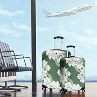 Ia Orana Tahiti Tiare Luggage Cover Sage Green Lei - Polynesian Pride