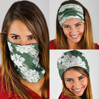 Ia Orana Tahiti Tiare Neck Gaiter Sage Green Lei - Polynesian Pride