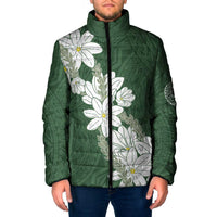 Ia Orana Tahiti Tiare Padded Jacket Sage Green Lei - Polynesian Pride