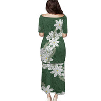 Ia Orana Tahiti Tiare Puletasi Sage Green Lei - Polynesian Pride