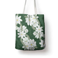 Ia Orana Tahiti Tiare Tote Bag Sage Green Lei - Polynesian Pride
