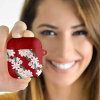 Ia Orana Tahiti Tiare AirPods Case Crimson Lei - Polynesian Pride