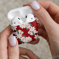 Ia Orana Tahiti Tiare AirPods Case Crimson Lei - Polynesian Pride