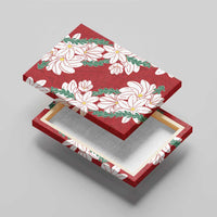Ia Orana Tahiti Tiare Canvas Wall Art Crimson Lei - Polynesian Pride