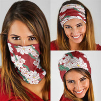 Ia Orana Tahiti Tiare Neck Gaiter Crimson Lei - Polynesian Pride