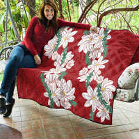 Ia Orana Tahiti Tiare Quilt Crimson Lei - Polynesian Pride