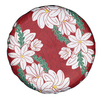 Ia Orana Tahiti Tiare Spare Tire Cover Crimson Lei - Polynesian Pride