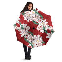 Ia Orana Tahiti Tiare Umbrella Crimson Lei - Polynesian Pride