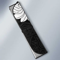 Ia Orana Tahiti Tiare Auto Sun Shade Black Lei - Polynesian Pride