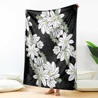 Ia Orana Tahiti Tiare Blanket Black Lei - Polynesian Pride