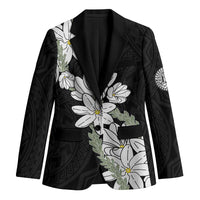 Ia Orana Tahiti Tiare Blazer Black Lei LT7 Unisex Black - Polynesian Pride