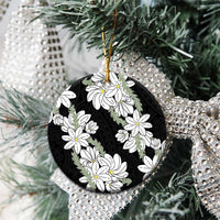 Ia Orana Tahiti Tiare Ceramic Ornament Black Lei LT7 - Polynesian Pride