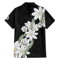 Ia Orana Tahiti Tiare Family Matching Summer Maxi Dress and Hawaiian Shirt Black Lei - Polynesian Pride