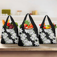 Ia Orana Tahiti Tiare Grocery Bag Black Lei - Polynesian Pride