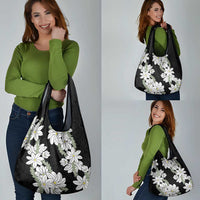 Ia Orana Tahiti Tiare Grocery Bag Black Lei - Polynesian Pride