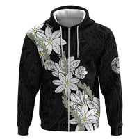 Ia Orana Tahiti Tiare Hoodie Black Lei - Polynesian Pride