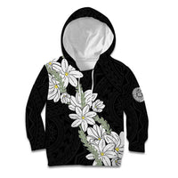 Ia Orana Tahiti Tiare Kid Hoodie Black Lei - Polynesian Pride