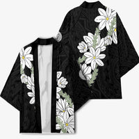 Ia Orana Tahiti Tiare Kimono Black Lei LT7 - Polynesian Pride