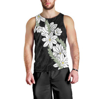 Ia Orana Tahiti Tiare Men Tank Top Black Lei LT7 - Polynesian Pride