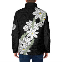 Ia Orana Tahiti Tiare Padded Jacket Black Lei LT7 - Polynesian Pride
