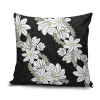 Ia Orana Tahiti Tiare Pillow Cover Black Lei - Polynesian Pride