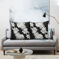 Ia Orana Tahiti Tiare Pillow Cover Black Lei - Polynesian Pride