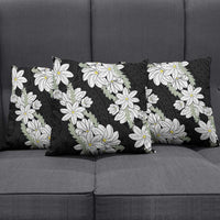 Ia Orana Tahiti Tiare Pillow Cover Black Lei - Polynesian Pride
