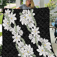 Ia Orana Tahiti Tiare Quilt Black Lei - Polynesian Pride