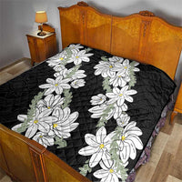 Ia Orana Tahiti Tiare Quilt Black Lei - Polynesian Pride