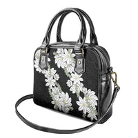 Ia Orana Tahiti Tiare Shoulder Handbag Black Lei - Polynesian Pride