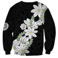 Ia Orana Tahiti Tiare Sweatshirt Black Lei LT7 - Polynesian Pride